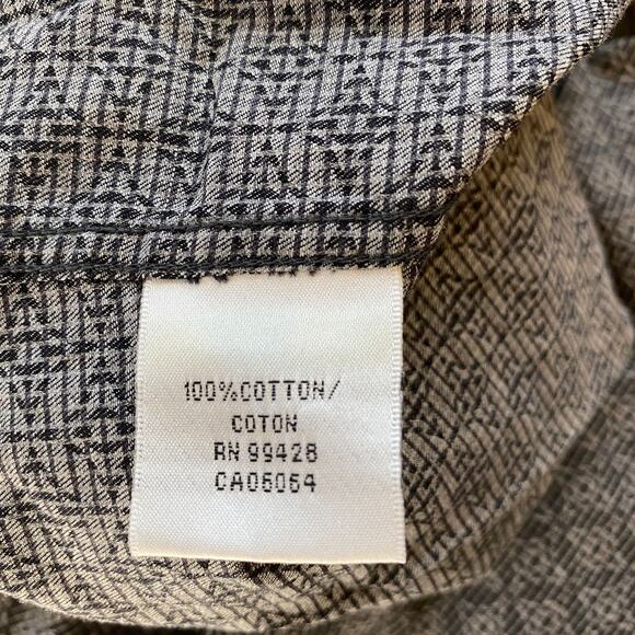 BUGATCHI Mens Button Up Long Sleeve Shirt Size XXL Cotton Micro Pattern Office - Picture 6 of 9